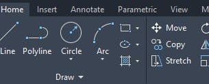 barra de ferramentas autocad